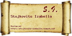 Stojkovits Izabella névjegykártya